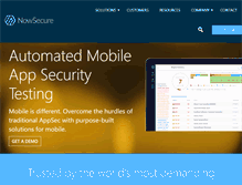 Tablet Screenshot of nowsecure.com